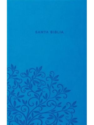 Biblia Reina Valera Piel Azul TamaÑo Manual