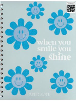 Blue Smile Cuaderno Grande Cuadriculado