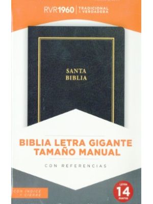 Biblia Letra Grande Negro Rvr 1960