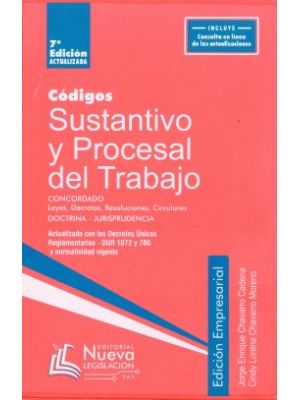 Codigos Sustantivo Y Procesal Del Trabajo