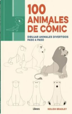 portada - 100 ANIMALES DE COMIC DIBUJAR ANIMALES DIVERTIDOS PASO A PASO