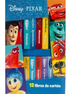 Disney Pixar 12 Libros De Carton (caja)