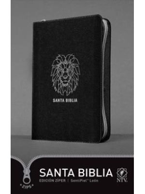 Santa Biblia Leon Con Cierre Edicion Ziper