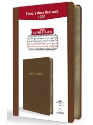 Santa Biblia Letra Super Gigante Marron