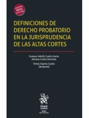 Definiciones De Derecho Probatorio En La Jurisprudencia
