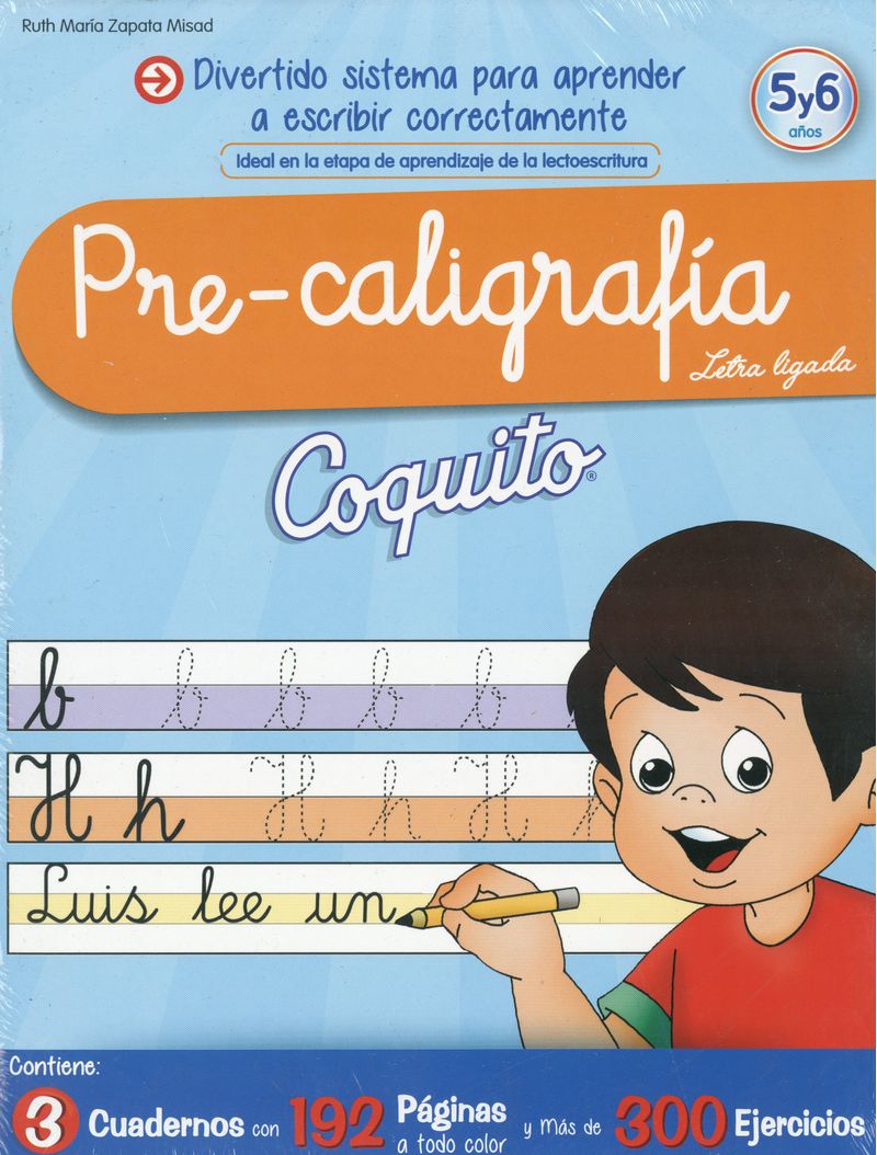 Paquete Coquito Pre Caligrafía 3 Libros