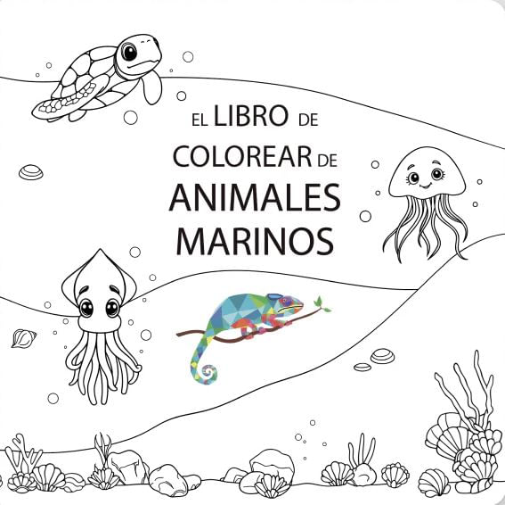 El Libro de Colorear de Animales Marinos