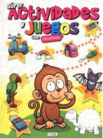 Super Actividades Y Juegos Mono Con Pegatinas