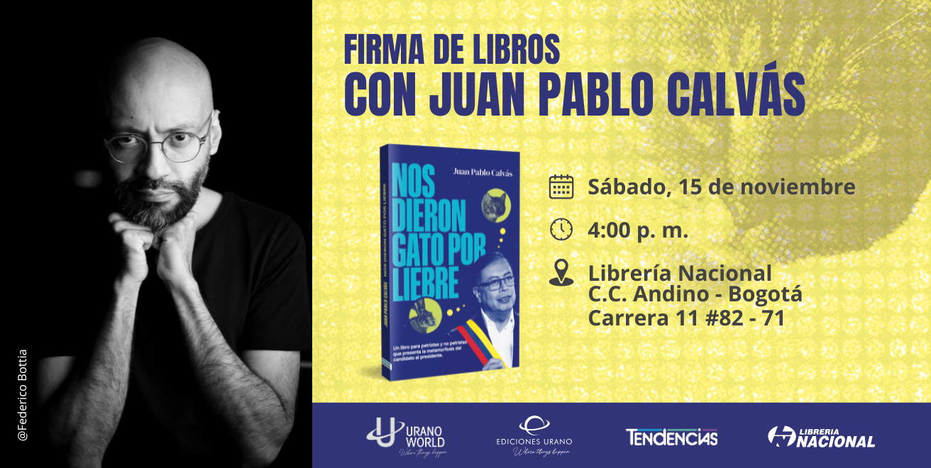 Firma de libros Juan Pablo Calvas